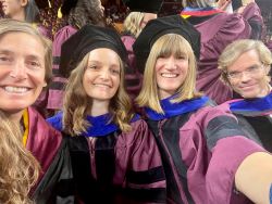 Photo of Leah, Olivia, Cassi and Ben at Graduation