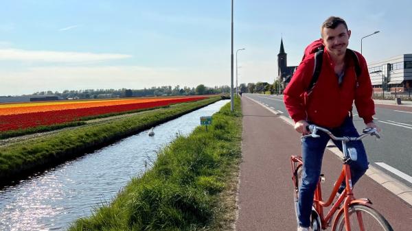 Levi on Bike