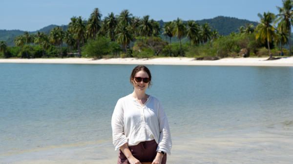 photo of Marci on the beach