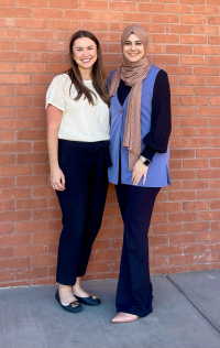 Photo of Katie Cooper and Tasneem Mohammed