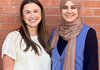 Photo of Katey Cooper and Tasneem Mohammed