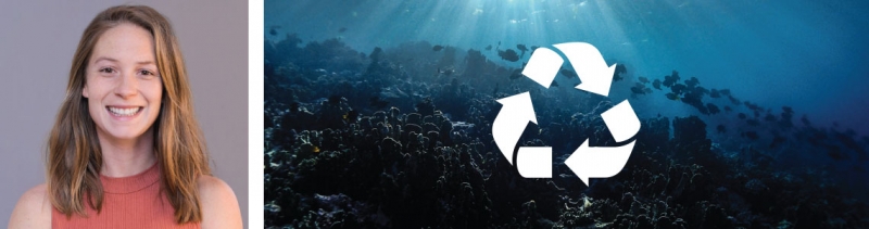 Erin Murphy photo with recycle symbol