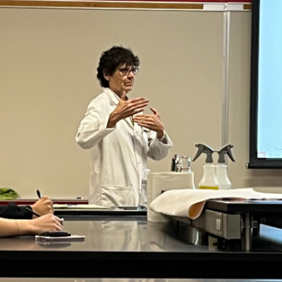 Photo of Karen Wellner teaching