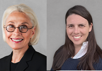 Head shots of Carolyn Compton and Sara Brownell